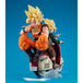 MegaHouse Figures Dragon Ball Z Desktop Real McCoy EX Super Saiyan Goku and Super Saiyan Gohan on Motorbike Figure By MegaHouse