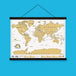 Luckies Of London Scratch Maps Hang! Magnetic Poster Hanger by Luckies of London