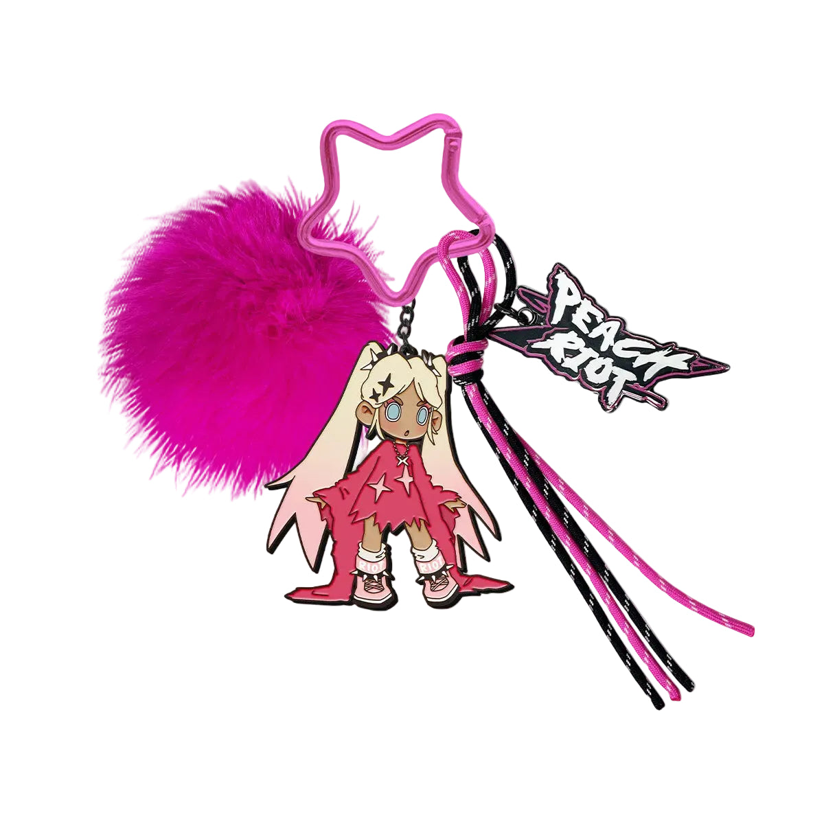 Lil Peach Riot Loading! Series Keychain Poppy By Pop Mart