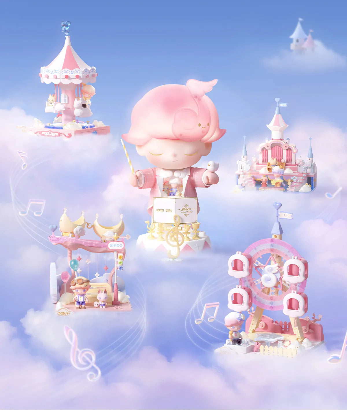 DIMOO Dream Melody シリーズブロック MELODY BALL DIMOO Dream Melody シリーズブロック MELODY BALL