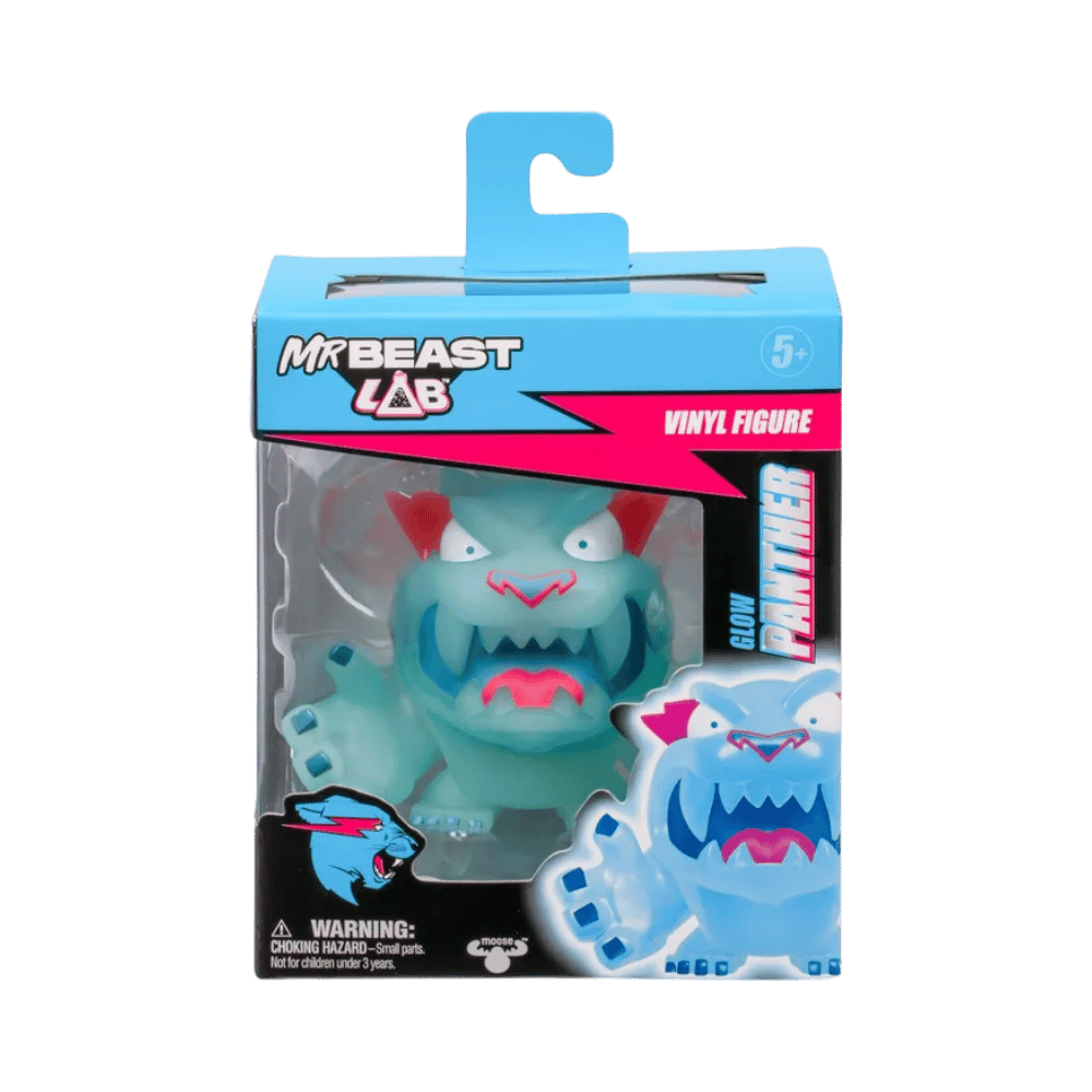 MRBEAST LAB VINYL FIGURE GLOW PANTHER By Moose Toys