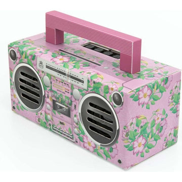 GPO Home Bronx BT Portable Speaker - Floral Pink