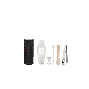 Kikkerland Kitchen & Bar Stainless Steel 5-Piece Cocktail Set
