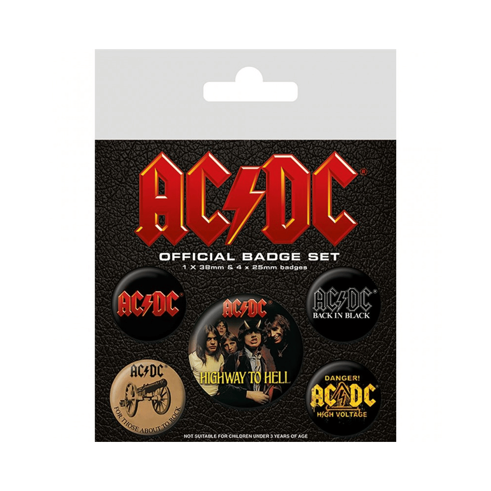 ACDC - LOGO (BADGE PACK) BY PYRAMID – The Little Things