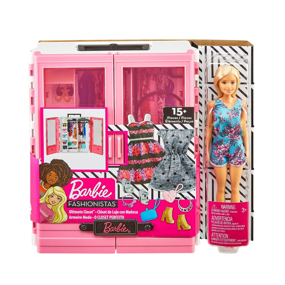 Barbie ultimate closet & doll set hotsell