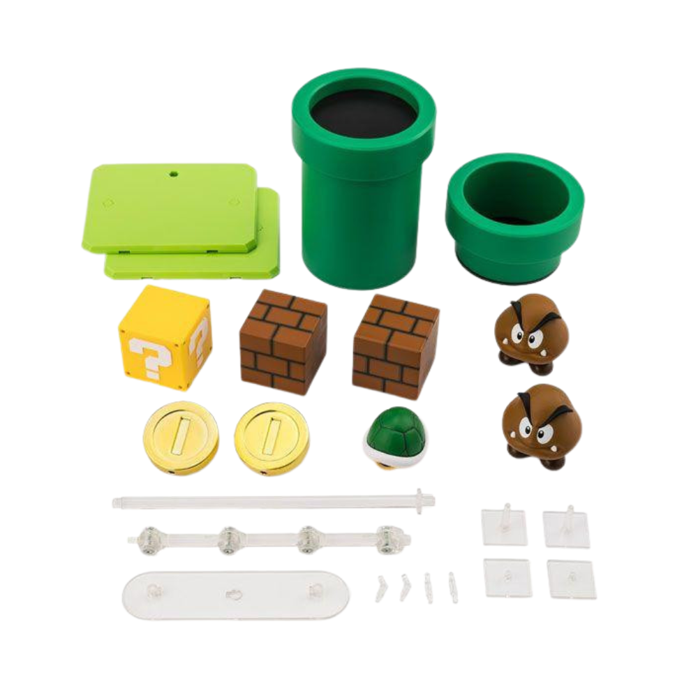Super Mario Playset Articulated Figure By Bandai Tamashii