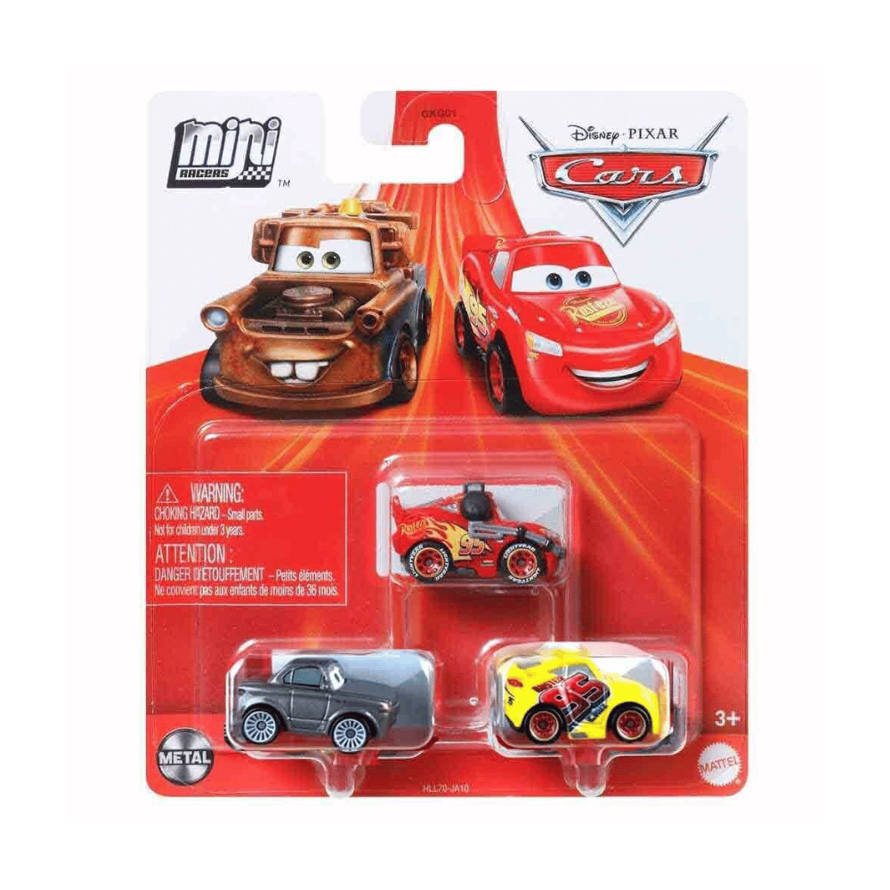 Cars Mini Racer 3-pack Asst. - New LIGHTNING MCQUEEN By Mattel – The ...
