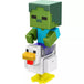 Mattel Unisex - Action Figures Minecraft Build-A-Portal Zombie Chicken Jockey Figure Set