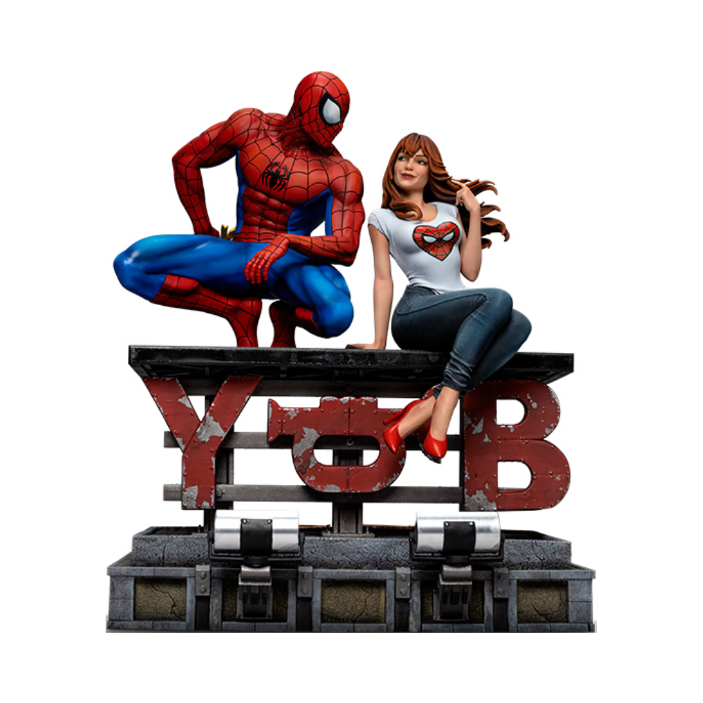 Spider-Man & MJ Diorama 1/6 Scale Statue with Extra Head by Iron Studios
