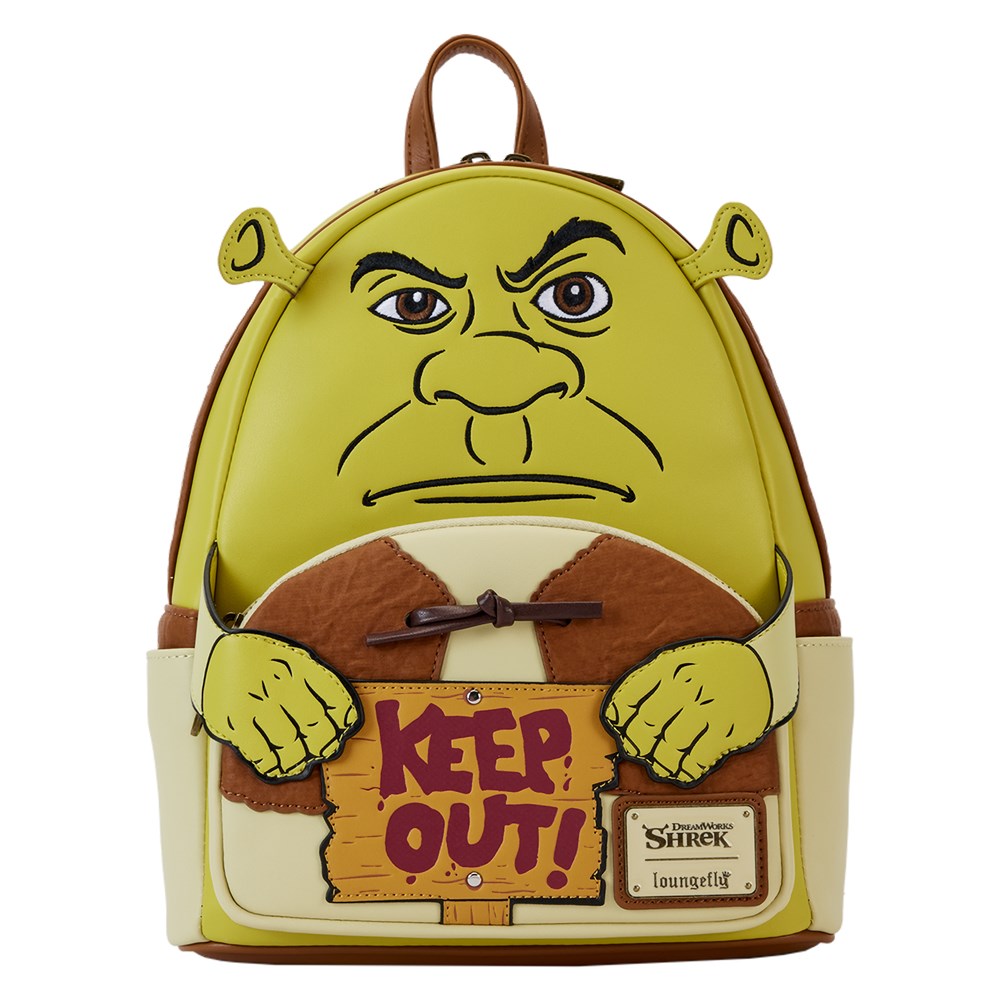 Loungefly! Leather: Dreamworks Shrek Keep Out Cosplay Mini Backpack ...
