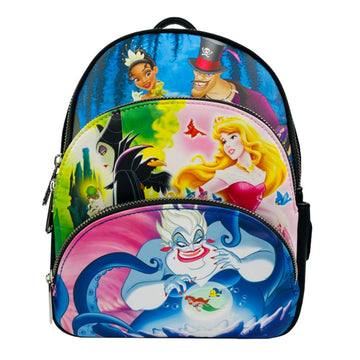 Loungefly Bags Loungefly! Leather: Disney Princess Trio Scene Backpack