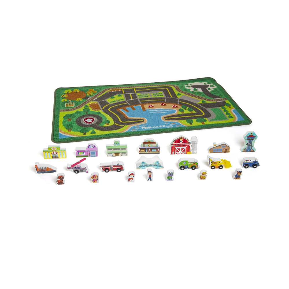 Melissa And Doug Paw Patrol Activity Rug - Adventure Bay