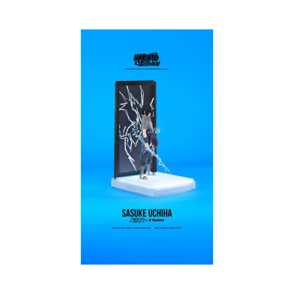 Naruto Shippuden Neon Sasuke Uchiha Lighted Display Figure By Tsume ...