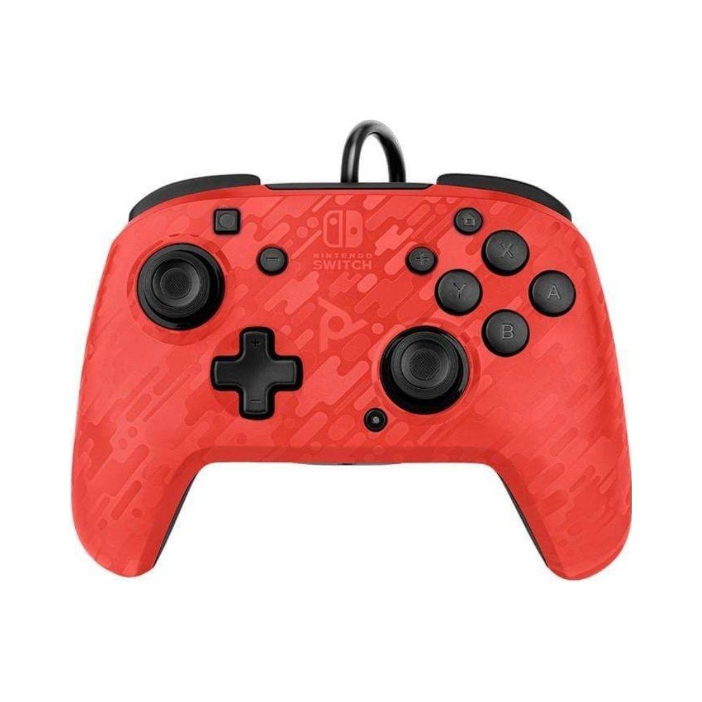 PDP Switch Faceoff Controller Camo Red – The Little Things