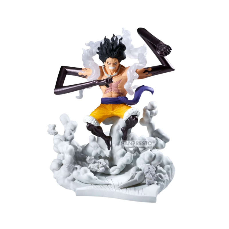 One Piece Monkey D.Luffy Gear4 Senkozekkei Figure By Banpresto