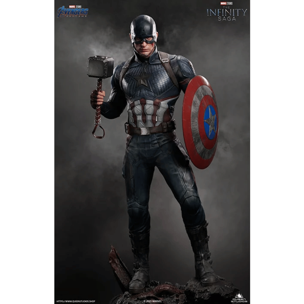 Marvel Captain America 1/2 Statue By Queen Studios