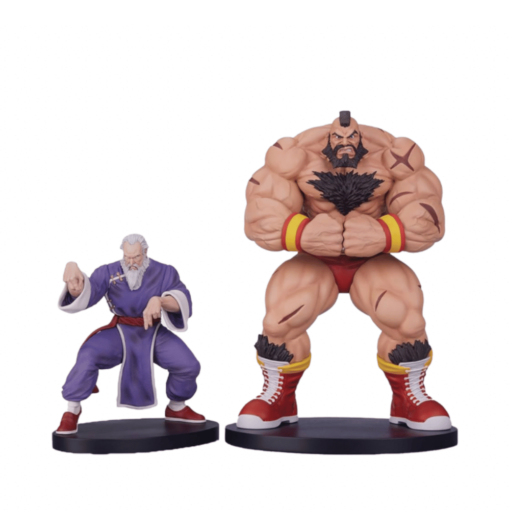 Street Fighter Zangief And Gen - Street Jam Statue Set 1/10 Scale By Premium Collectibles Studio