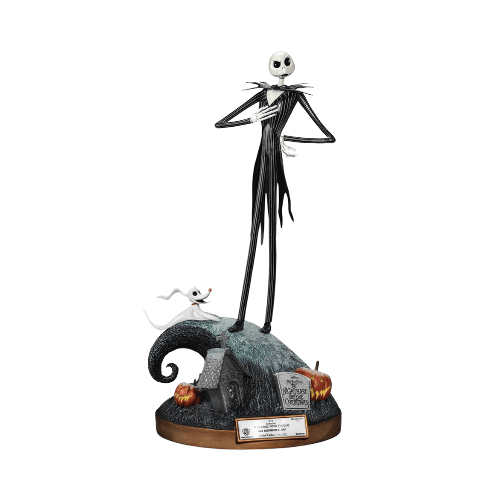 The Nightmare Before Christmas Master Craft MC-076 Jack Skellington & Zero Limited Edition Statue By Beast Kingdom