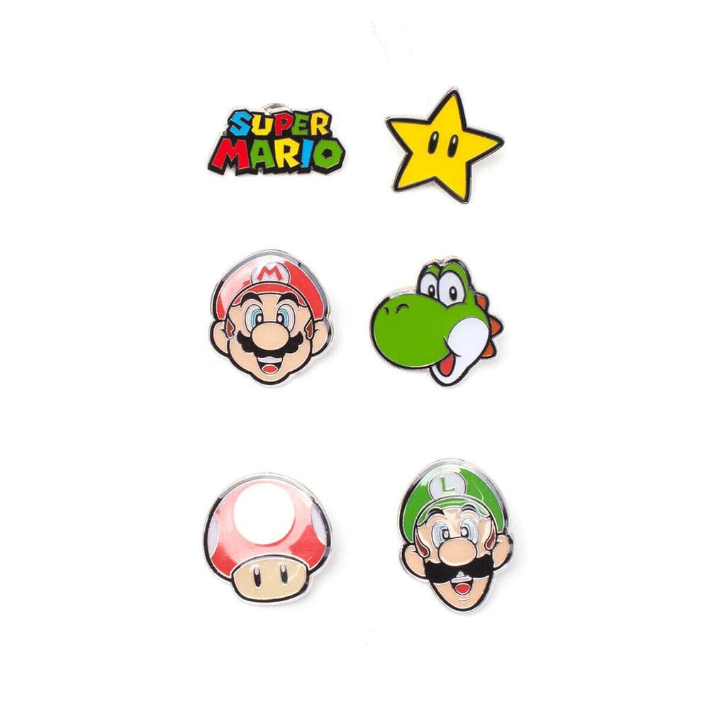 Super Mario - Mario Characters Metal Pin Set – The Little Things
