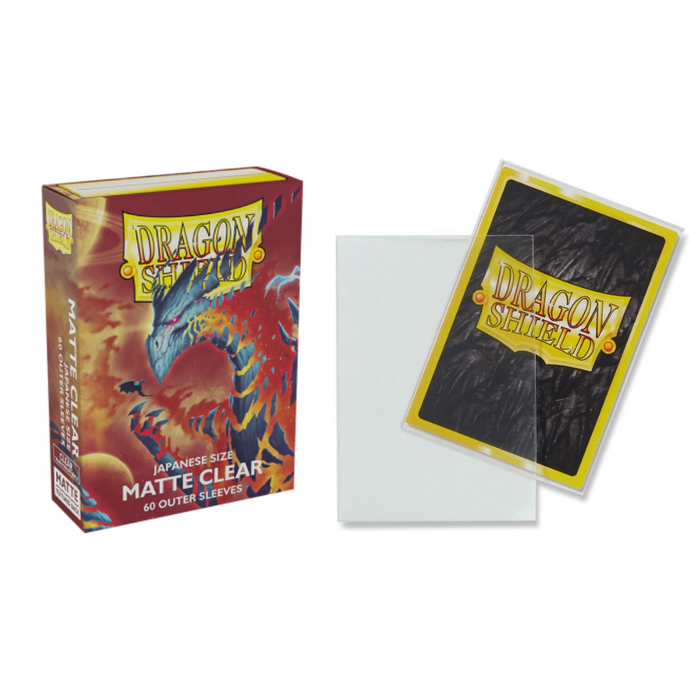 Dragon Shield: Card Sleeves - Japanese Size, Clear Matte 60ct — LVLUP GAMES