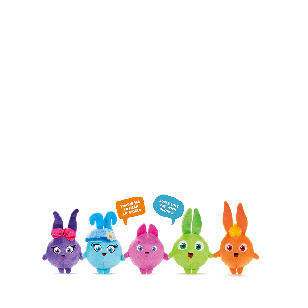Sunny Bunnies Sound Slammers, Have you seen our fun & entertaining Sunny  Bunnies Sound Slammers Soft Toys? Kids will love slamming, throwing and  catching these brightly coloured